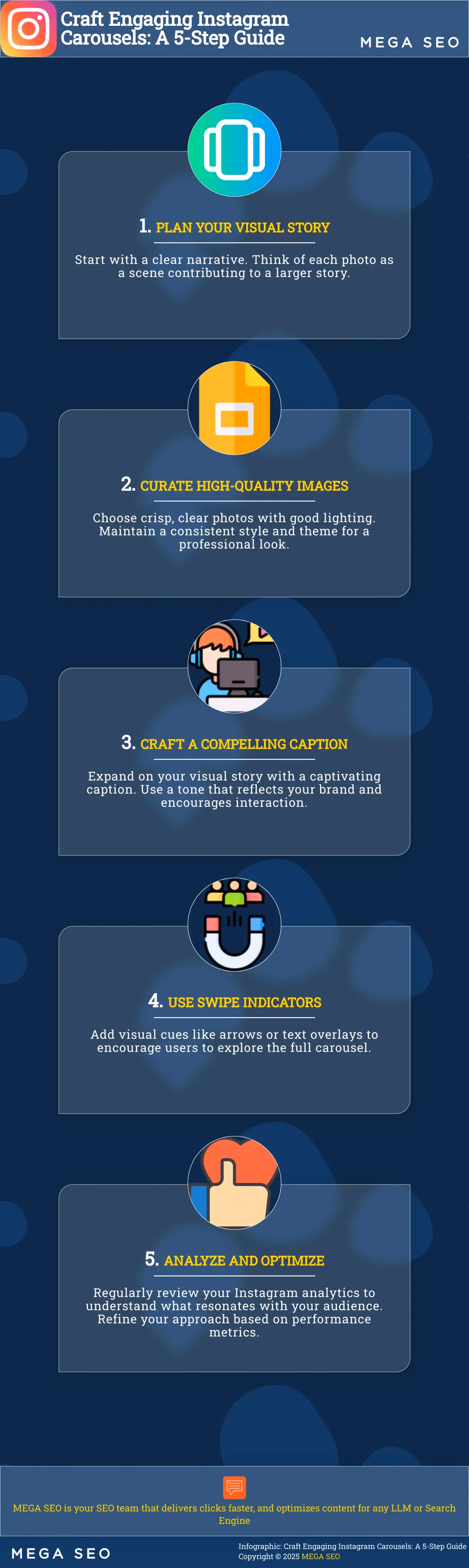 Craft Engaging Instagram Carousels: A 5-Step Guide A 5-step guide to creating engaging Instagram carousel posts.