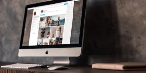 Instagram ad costs and strategies for 2024 on a computer.
