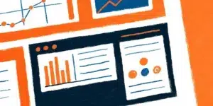 Enterprise dashboard showing AI search ROI analytics and performance metrics